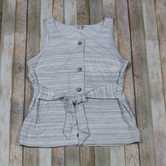 Lucky Brand Tops - Lucky Brand Tie Front Button Down Tank Top